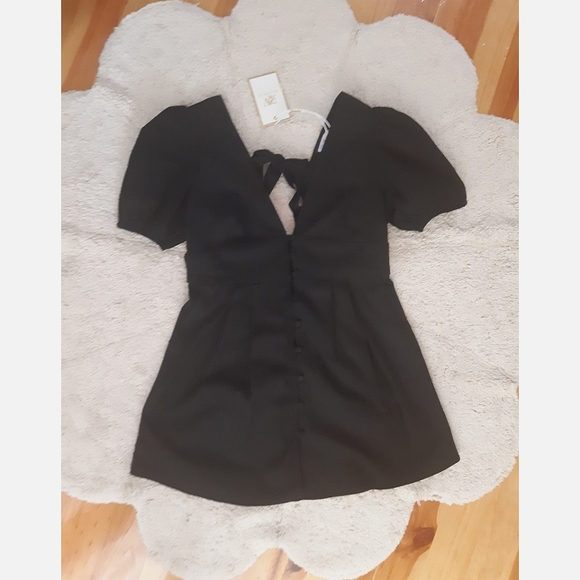 RUNAWAY Ellicia Mini Dress in Black NEW With Tags *Size 12* - Picture 7 of 7